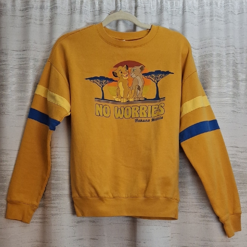 Vintage Disney Lion King Golden Crewneck Sweatshirt Medium